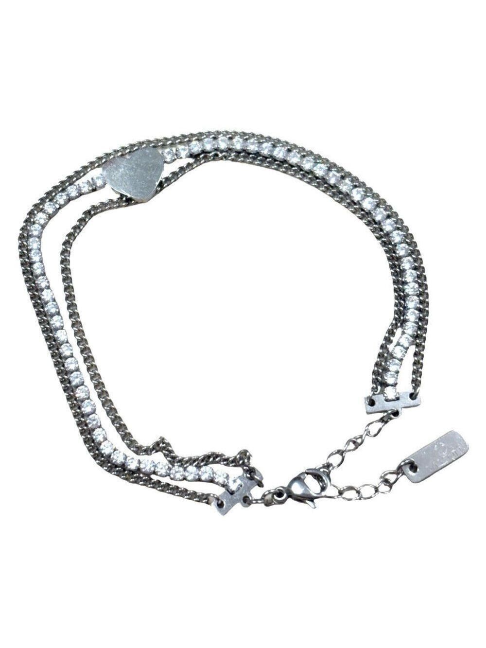 Visson Stainless Steel and rhinestones Bracelet